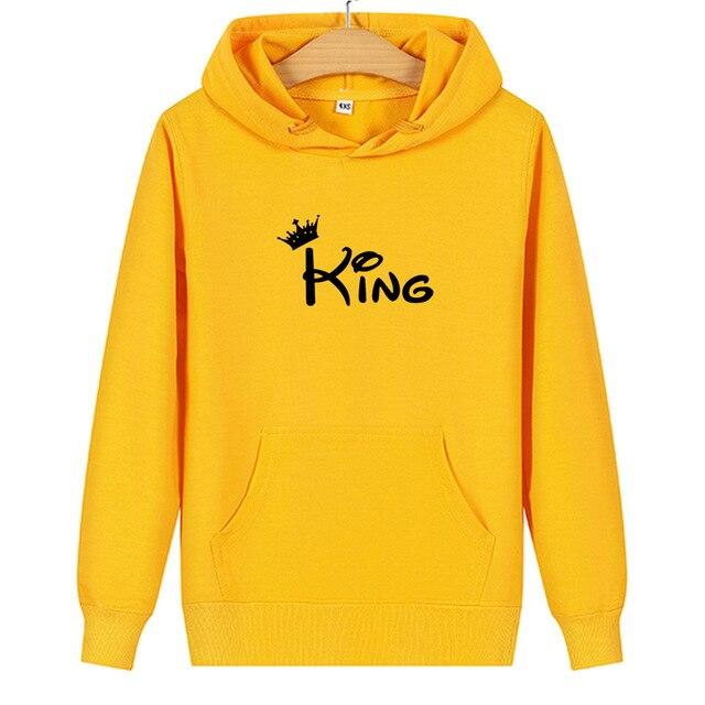 King and queen couple hoodies
