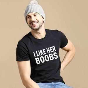 I Love His Muscles Matching Couple Outfits Essential T-Shirt for