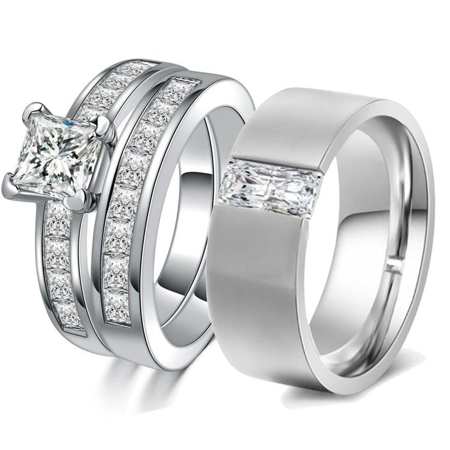 Stacked Engagement Rings & Unique Wedding Ring Sets - Ken & Dana