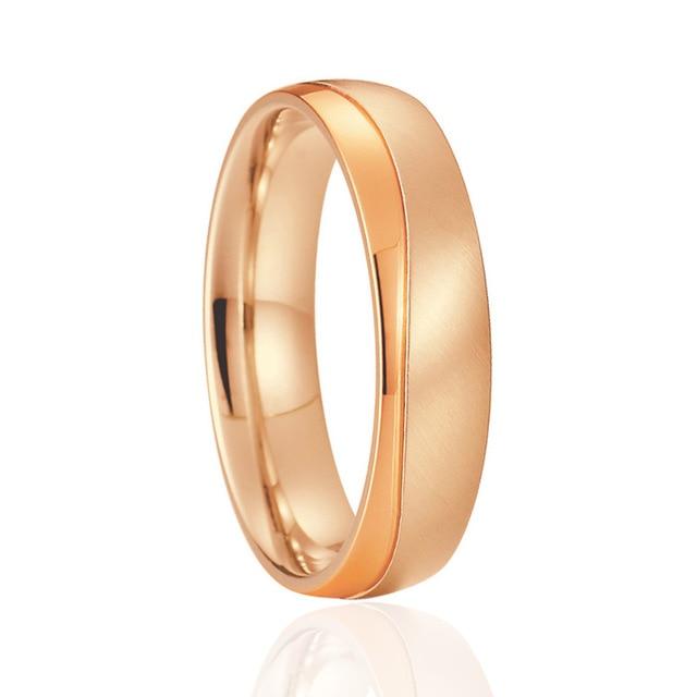 Matching titanium couple rings