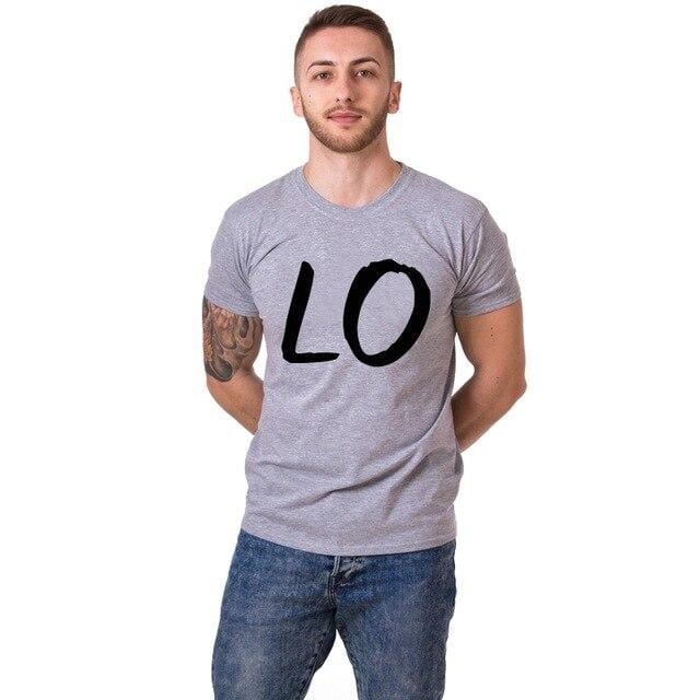 Matching love t shirts for couples