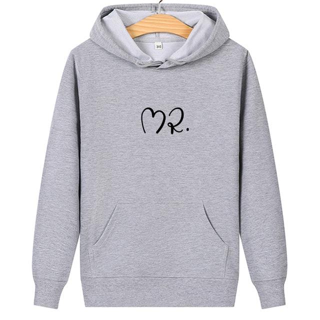 Mr and mrs matching hoodies
