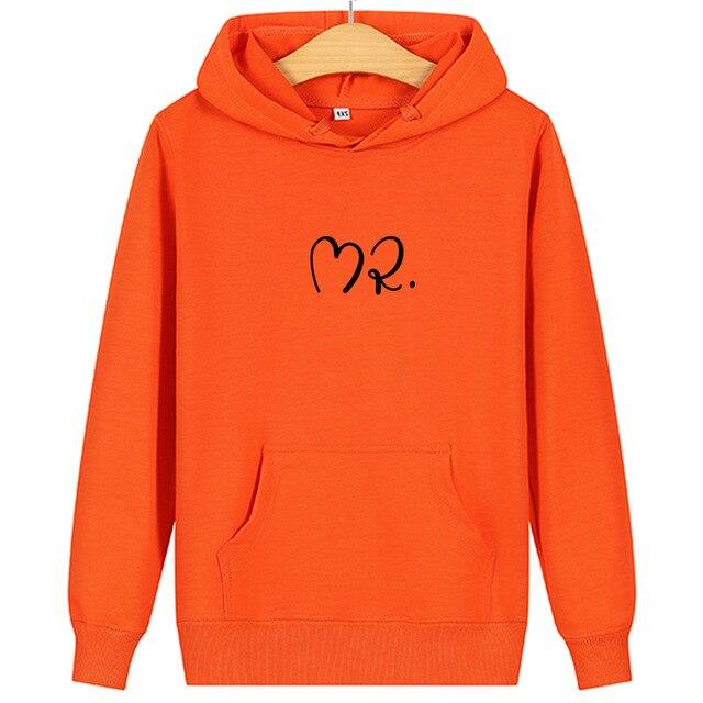 Mr and mrs matching hoodies