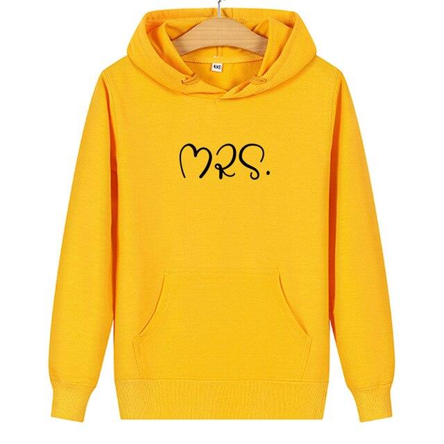 Mr and mrs matching hoodies