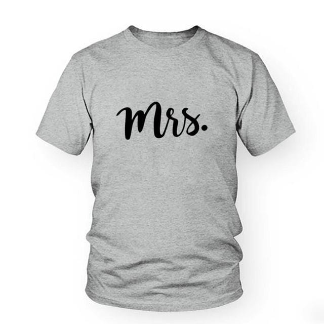 Wedding Mr and mrs couple t shirt