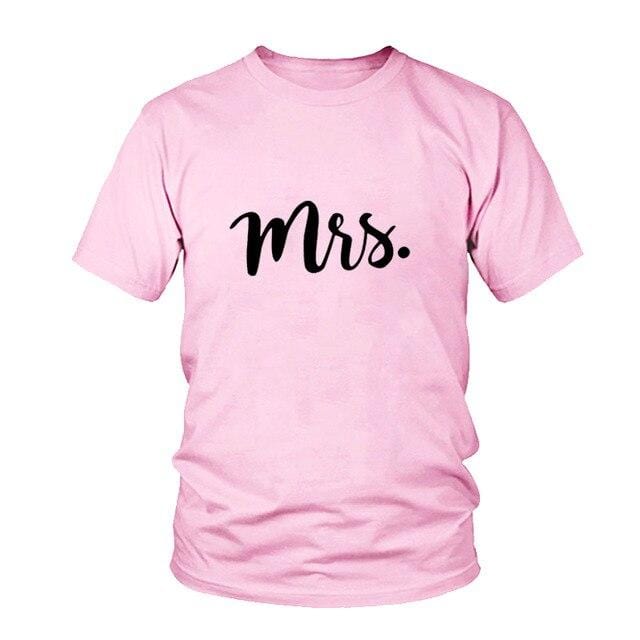 Wedding Mr and mrs couple t shirt