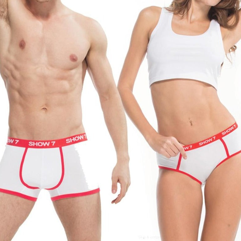 White and Red Couple underwear