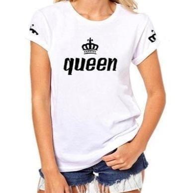Couple t-shirt King and queen crown shirts