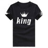 Couple t-shirt King and queen crown shirts