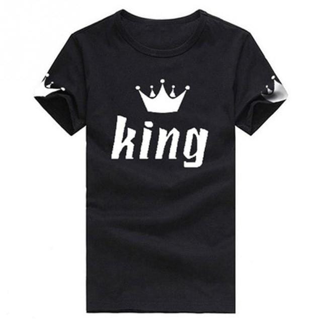 Couple t-shirt King and queen crown shirts