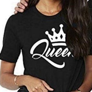 Cute king and queen couple t shirts