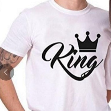 Cute king and queen couple t shirts