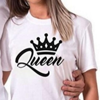 Cute king and queen couple t shirts