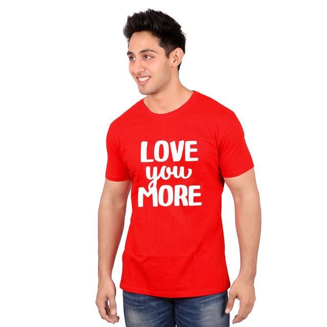 I love you more cute couple shirt