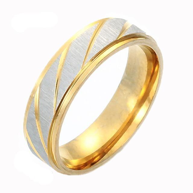 Gold and silver promise rings for Couples