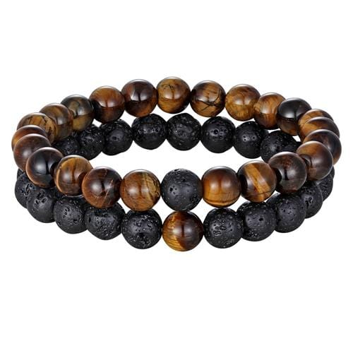 Tiger eye bead bracelet for Couples
