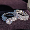 Matching silver wedding rings