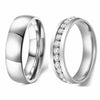 925 silver pair diamond rings for couple