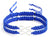 Blue matching infinity bracelets for couples