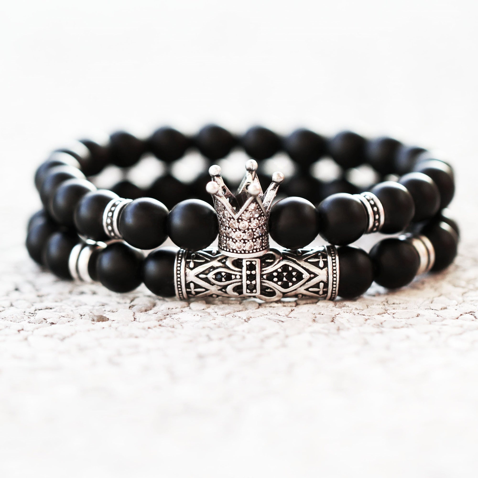 Couple crown bracelets