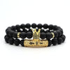 Gold Couple crown bracelets