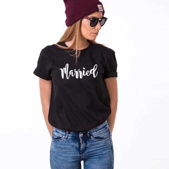 Matching wedding shirts for bride and groom