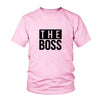 Matching Couple Shirts His And Her The real boss
