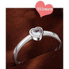Heart shaped promise rings