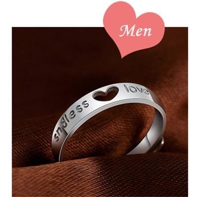 Heart shaped promise rings