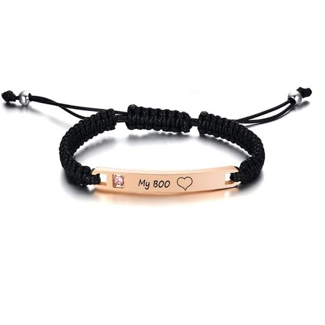 My boo and my bae couple bracelets