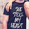 Funny couple shirts She Stole My Heart