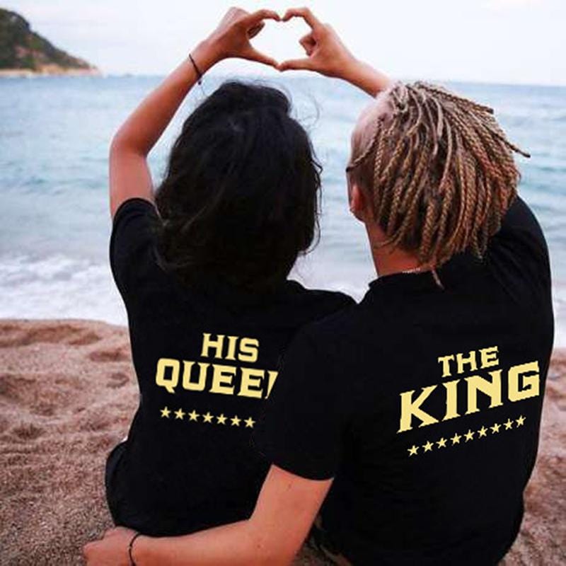 Couple shirts The king his queen for lovers