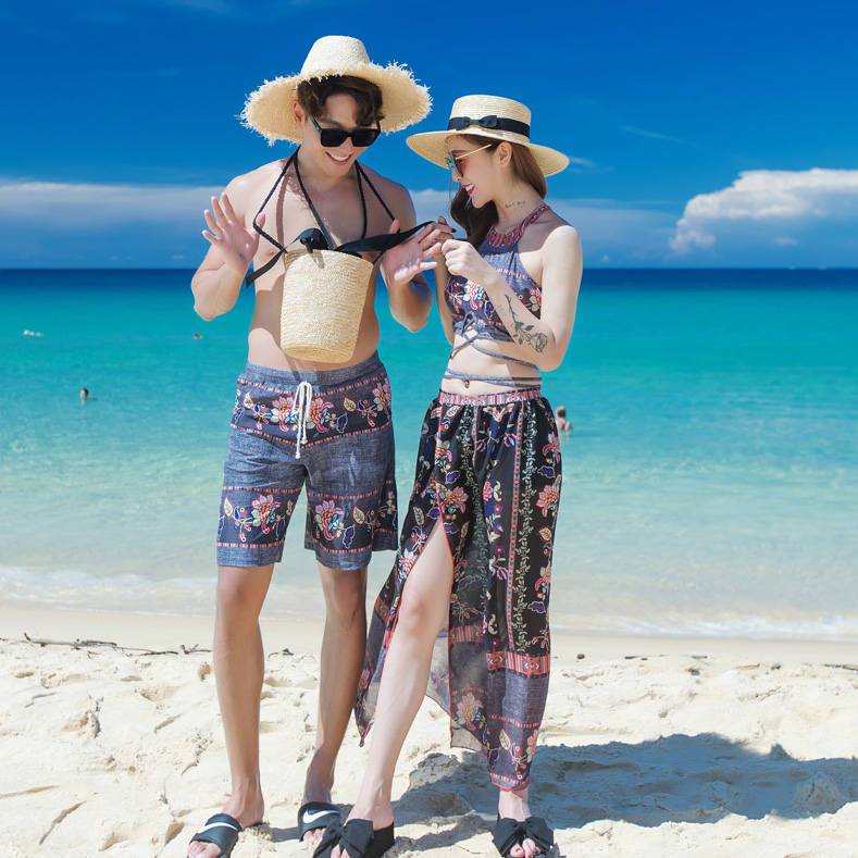 Matching swimsuit for couples