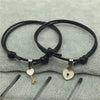 Heart Lock and Key Couple Bracelet