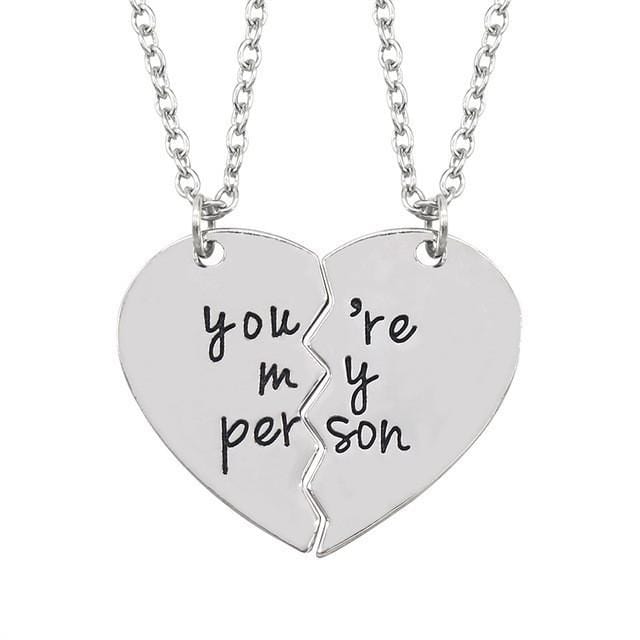 You are my person heart necklace