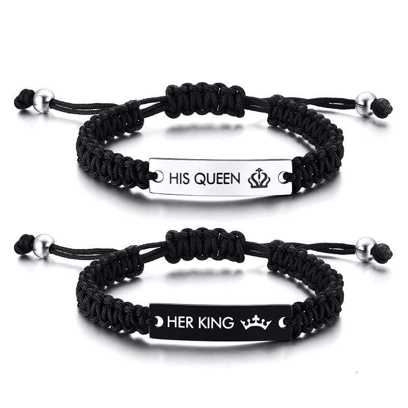 HER King  HIS Queen bracelets  illusionboutique