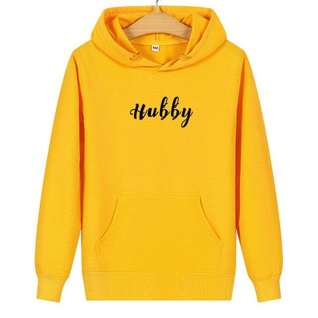 Hubby wifey couple hoodies