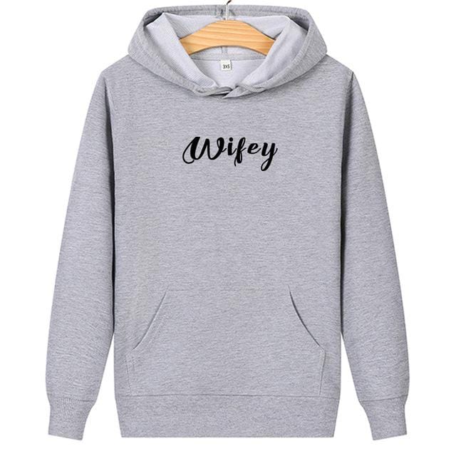 Hubby wifey couple hoodies