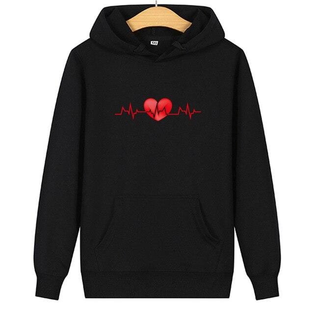 Matching hoodies Graphic hearts