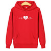 Matching hoodies Graphic hearts