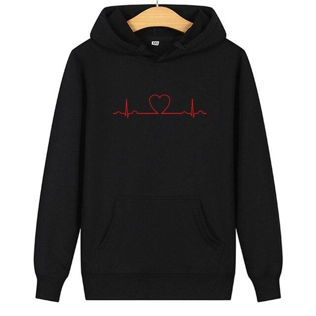 Matching hoodies Graphic hearts