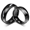Matching black wedding rings