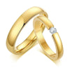 Couple wedding ring set gold
