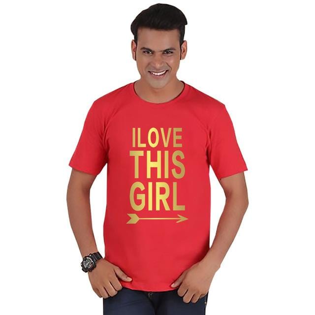 Matching shirts I Love this girl guy