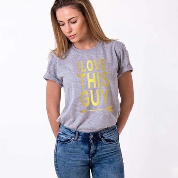 Matching shirts I Love this girl guy