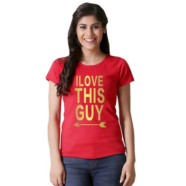 Matching shirts I Love this girl guy