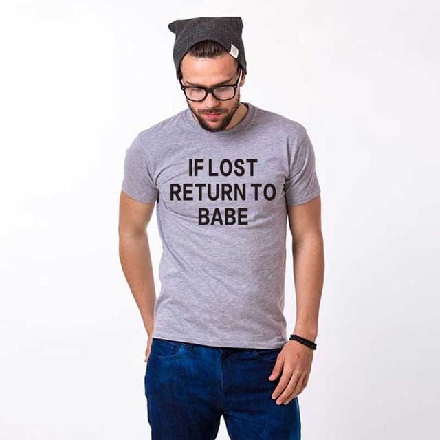 If lost return to babe shirt