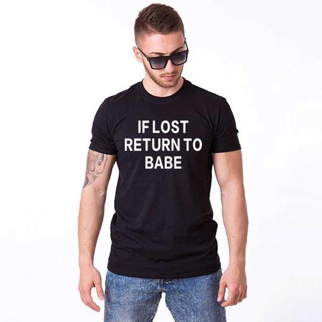 If lost return to babe shirt