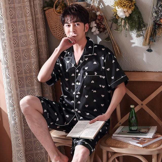 Couples Christmas Pajamas Short Sleeve