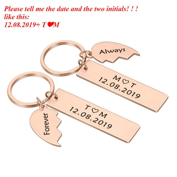 Customized Keychains for Couples | My Couple Goal